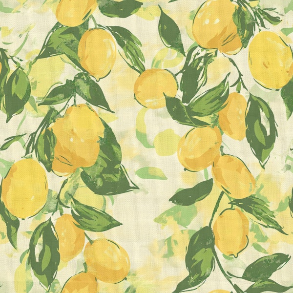 Linen Lemon Modern Painting