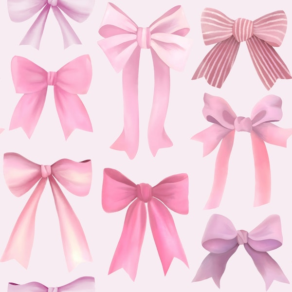 Preppy Pink Bows