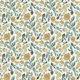 Little happy floral gold and green
