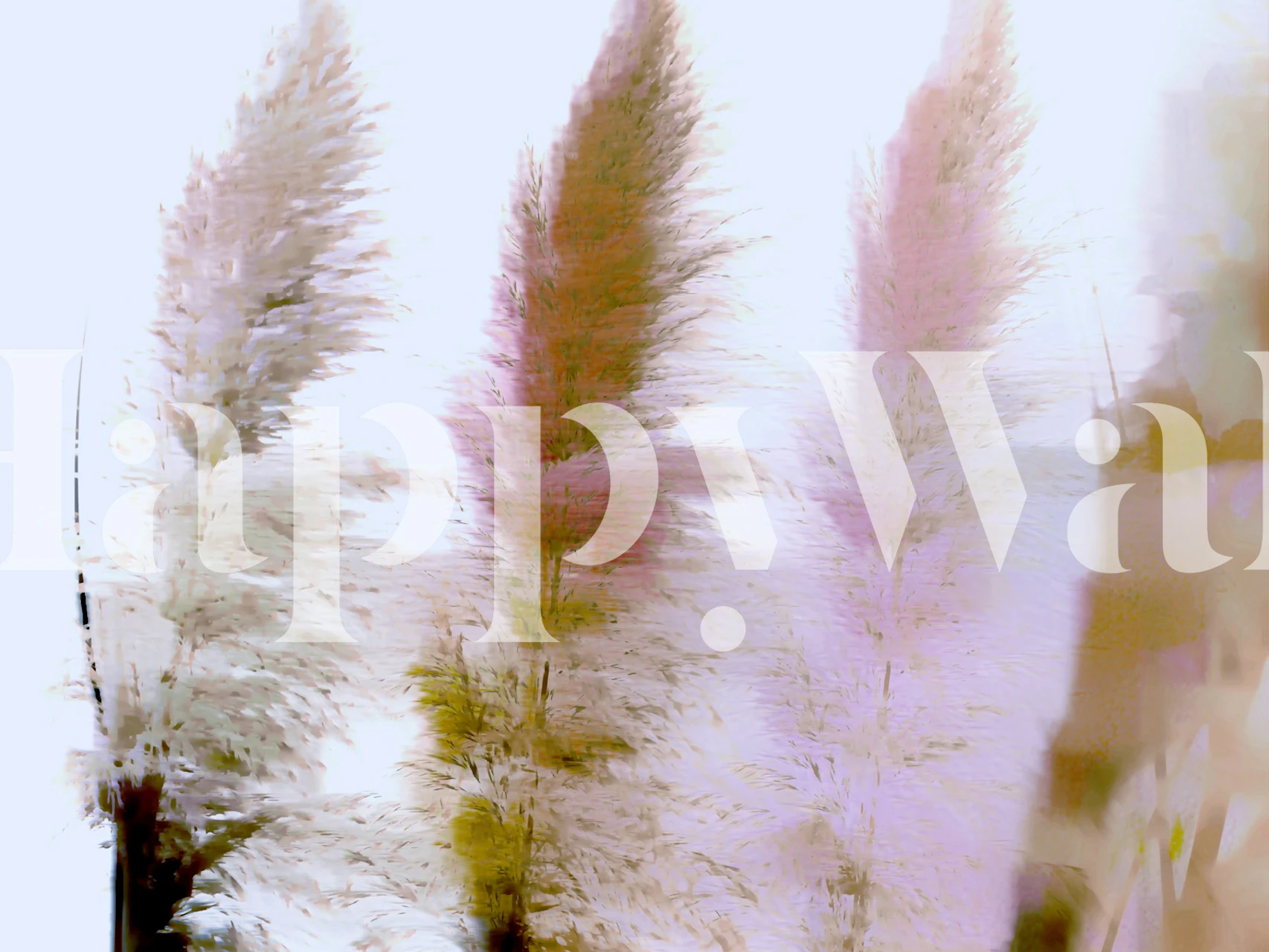 Morning Grove Grass wallpaper in a room