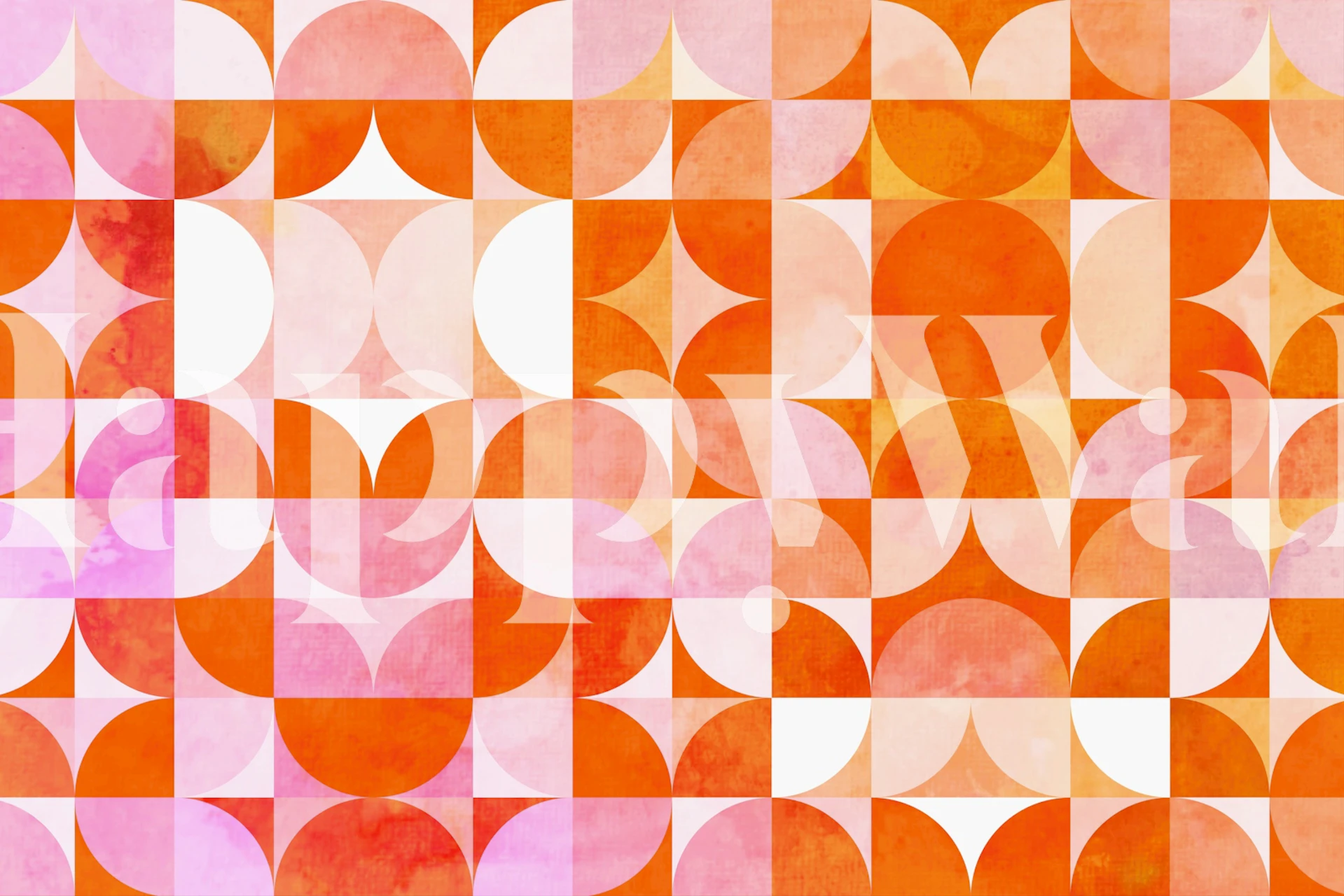 Mid-century modern wallpaper design