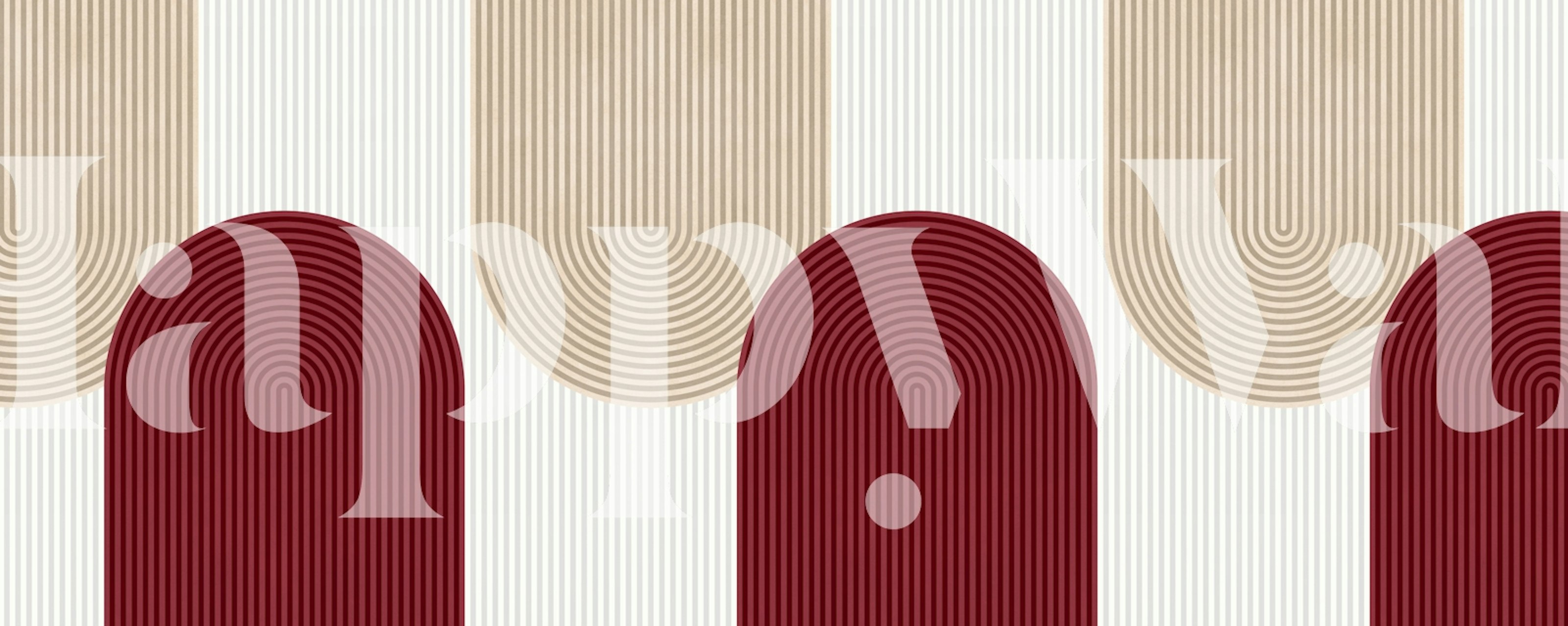 Tapeta Expressive lines w aranżacji pokoju