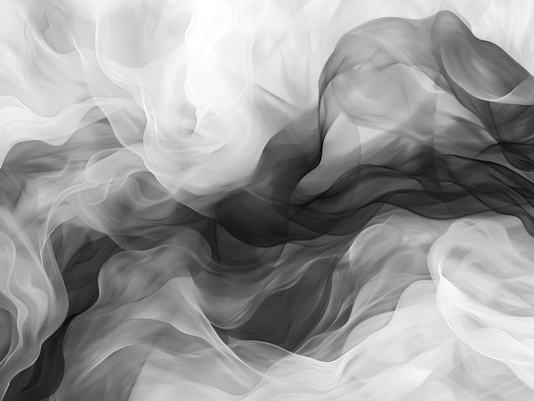 Black and white abstract waves