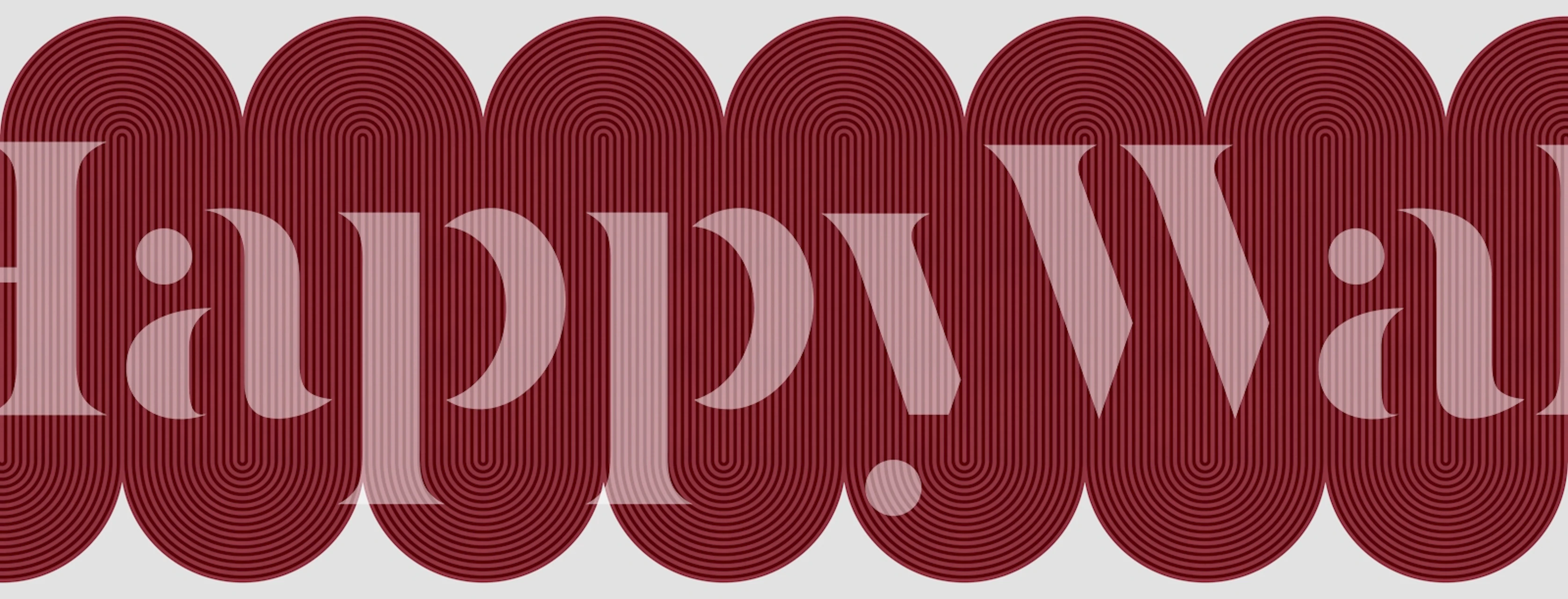 Expressive lines tapet vist i et rom