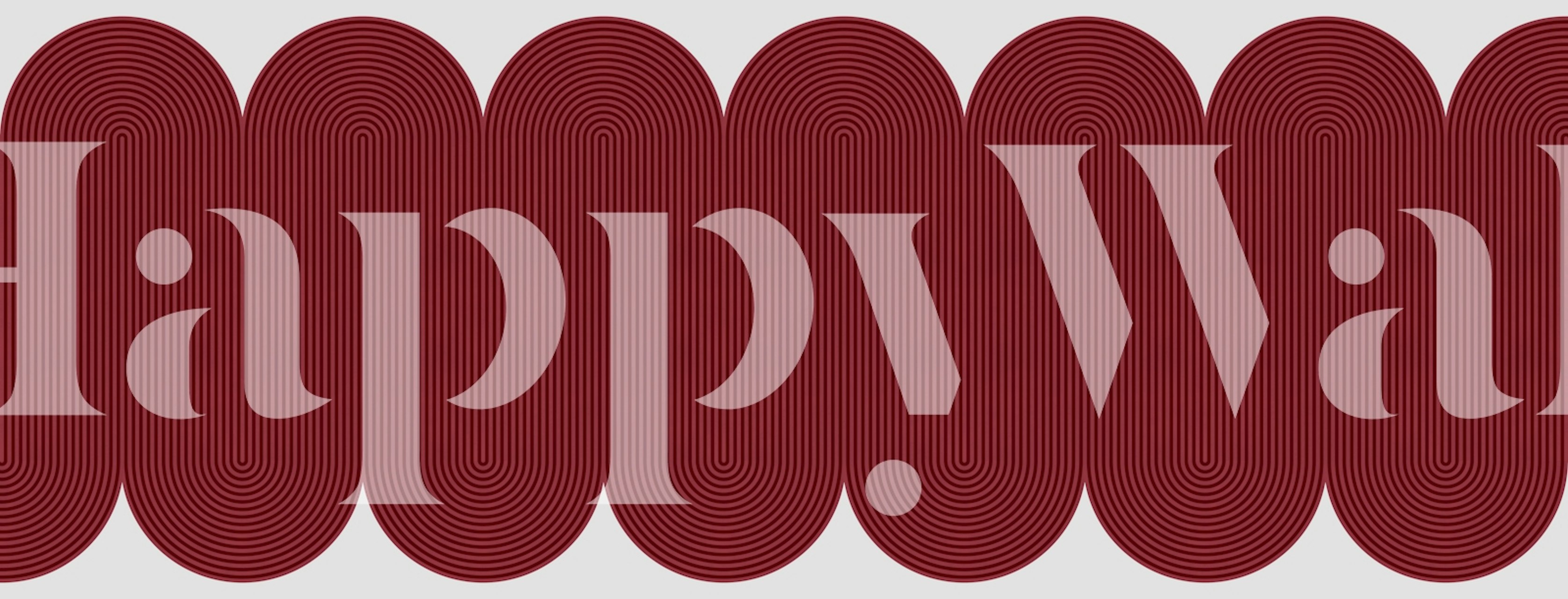 Ταπετσαρία Expressive lines εμφανιζόμενη σε ένα δωμάτιο