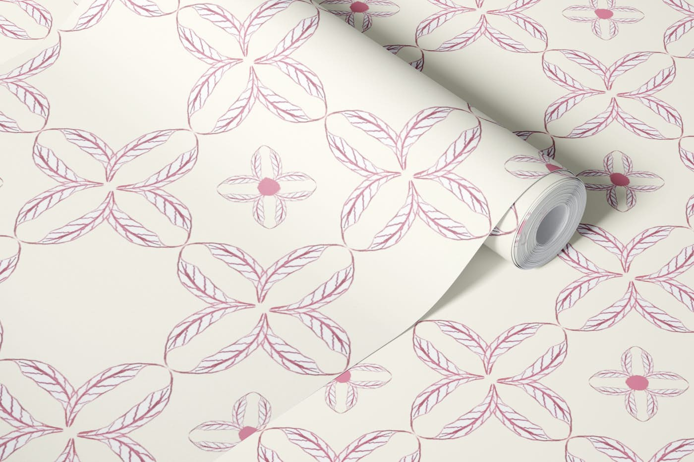 DAMASK CHINTZ - CHEX wallpaper roll