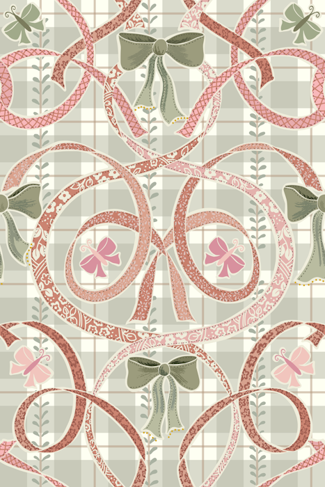 William Morris Ribbons and Bows Wallpaper