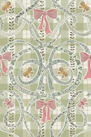 William Morris ribbons and bows sage wallpaper