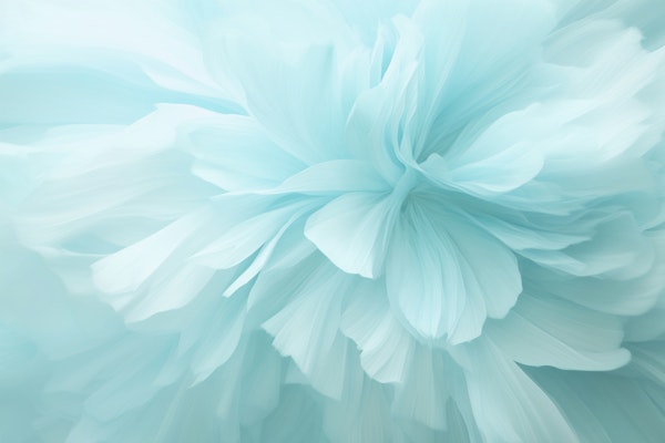 Bare Essence Bloom Abstract Flower Light Blue