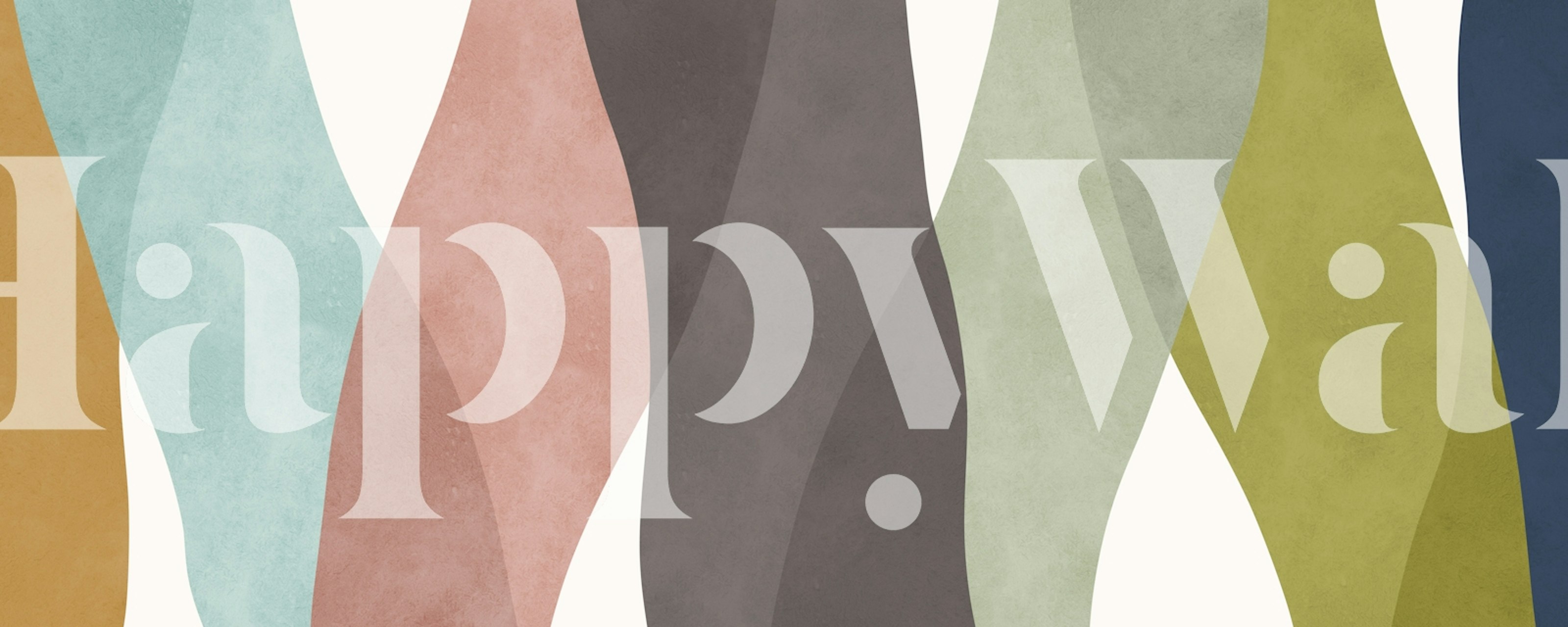 Projekt tapety Boho traits 5 wyświetlany w pokoju