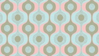 Pastel 70s Groovy Geometry Grunge Waves tapete