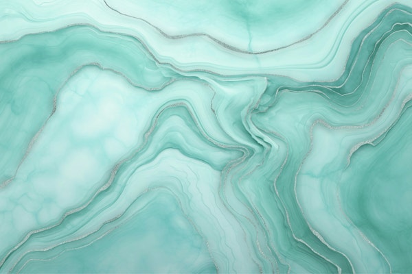 Pure Luxury Marble Gem Turquoise Blue