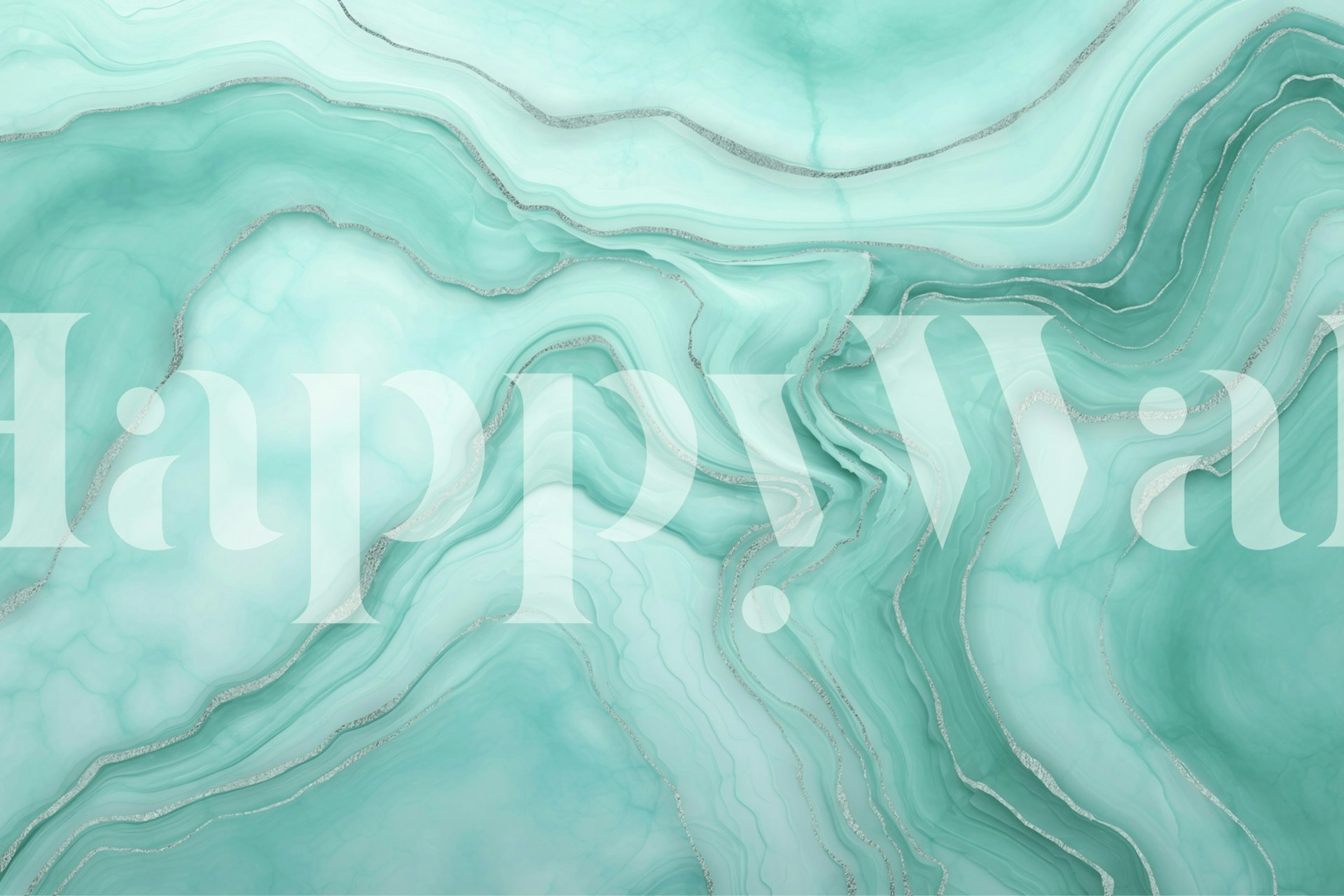 Pure Luxury Marble Gem Turquoise Blue μάρμαρο σε ένα δωμάτιο