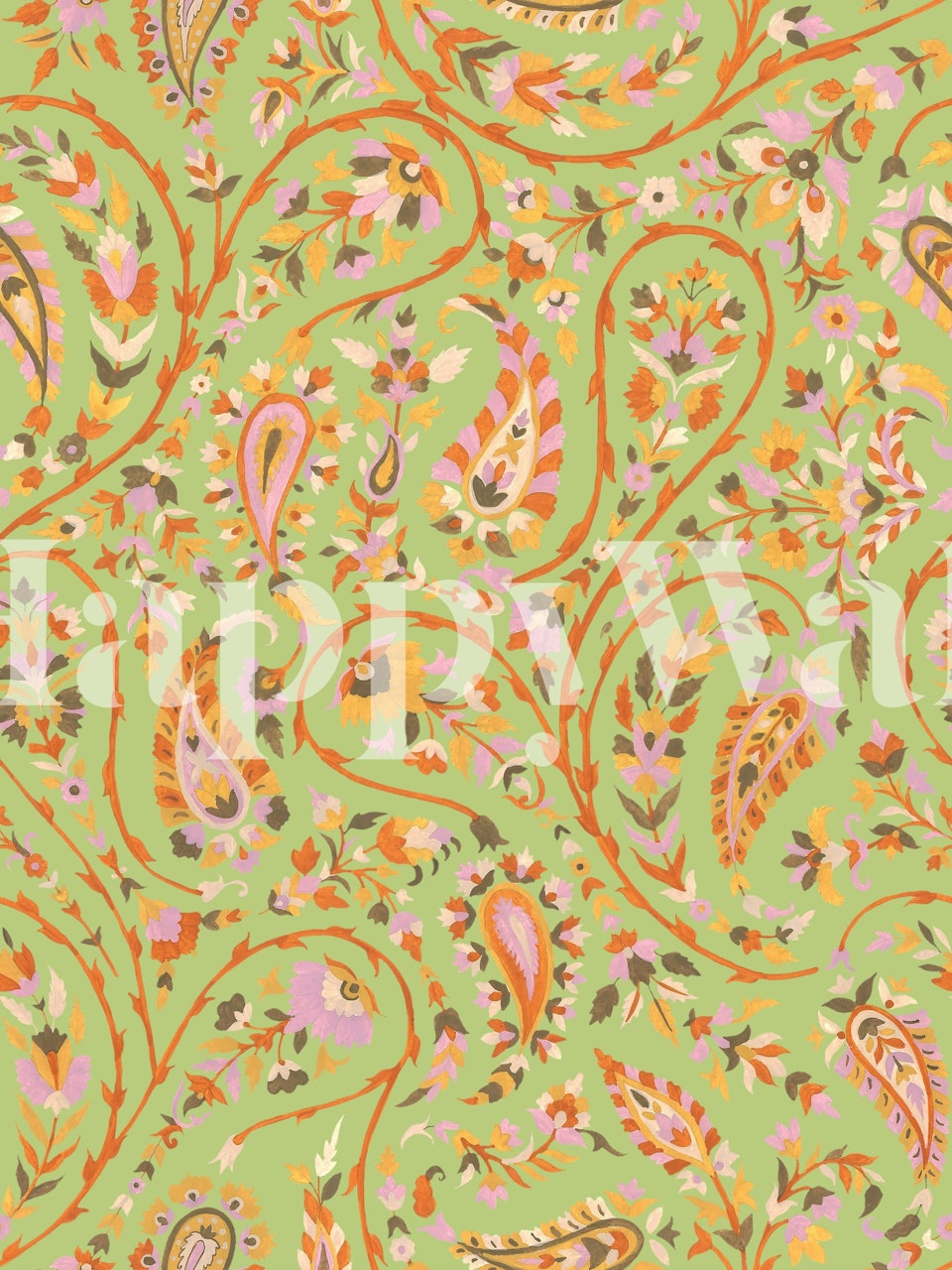 Pashmina Paisley tapet i et rum