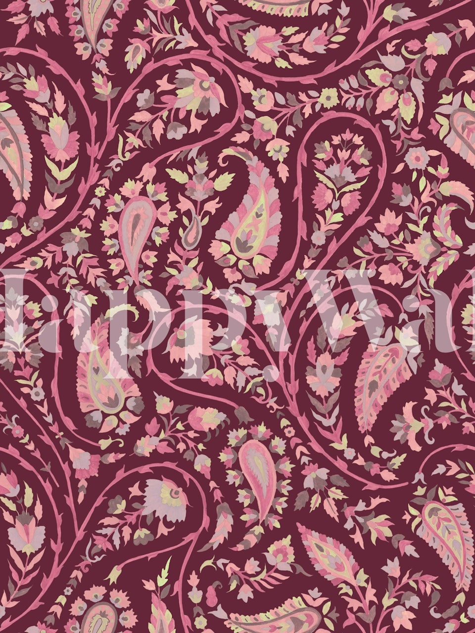 Pashmina Paisley tapet vist i et rum