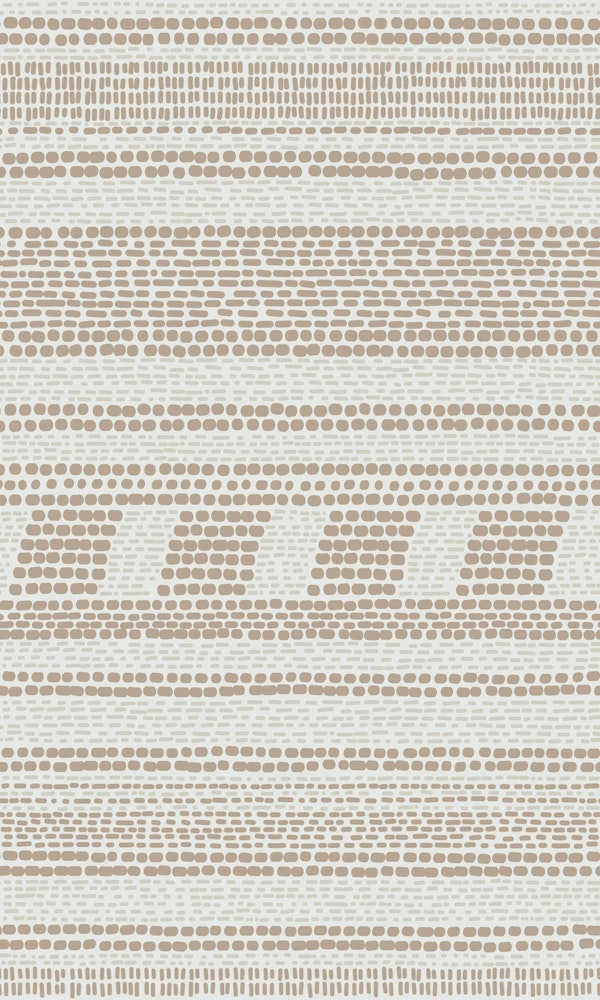 horizontal hand woven stripe beige