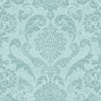 Vintage Victorian Damask Pattern Light Teal papiers peint