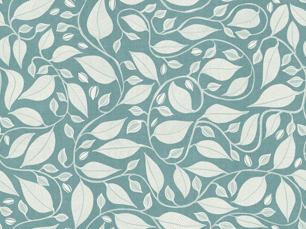 Wandering Vines in Mineral Blue