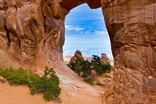 Pine Tree Arch in Utah, USA