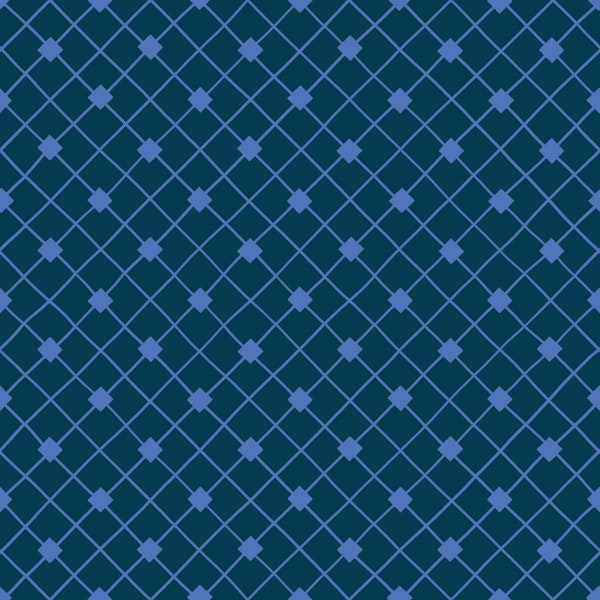 Preppy Check Pattern midnight blue