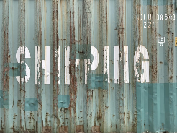 Grunge Style Shipping Container