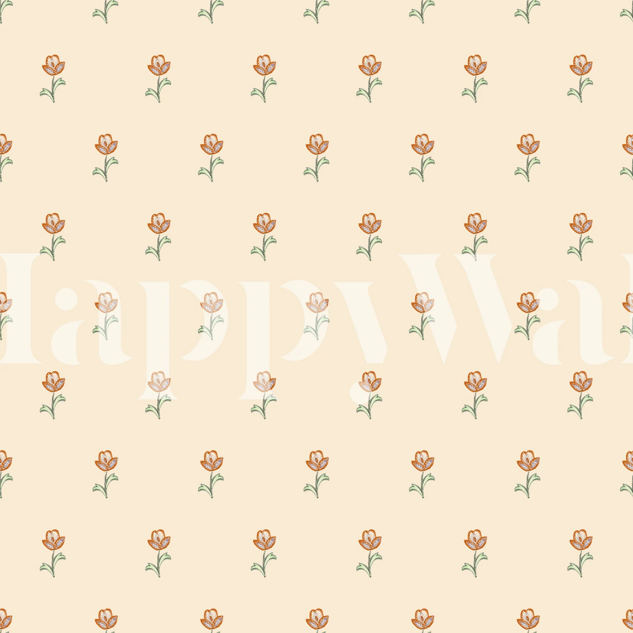 Indigo Chintz Butti 3 wallpaper in a room