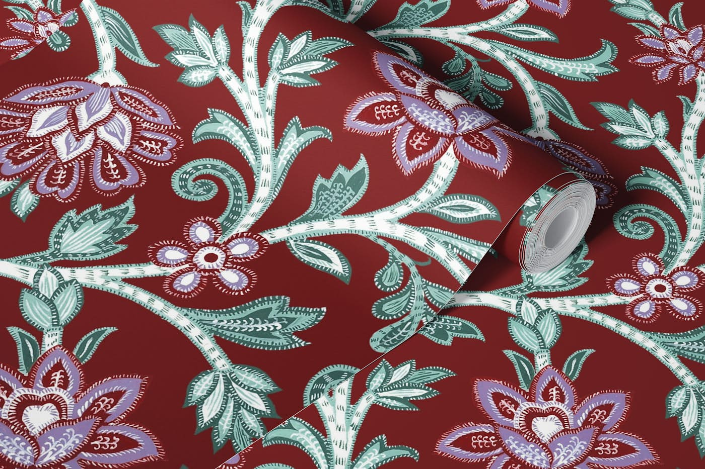 INDIGO CHINTZ - 7 wallpaper roll