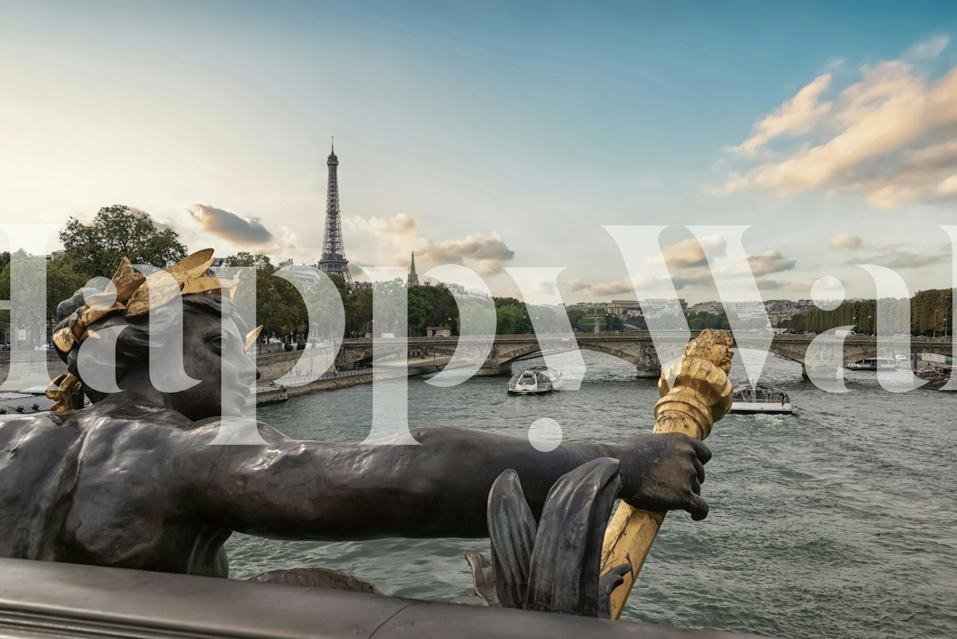 Zidna obloga Alexandre III Bridge u sobi