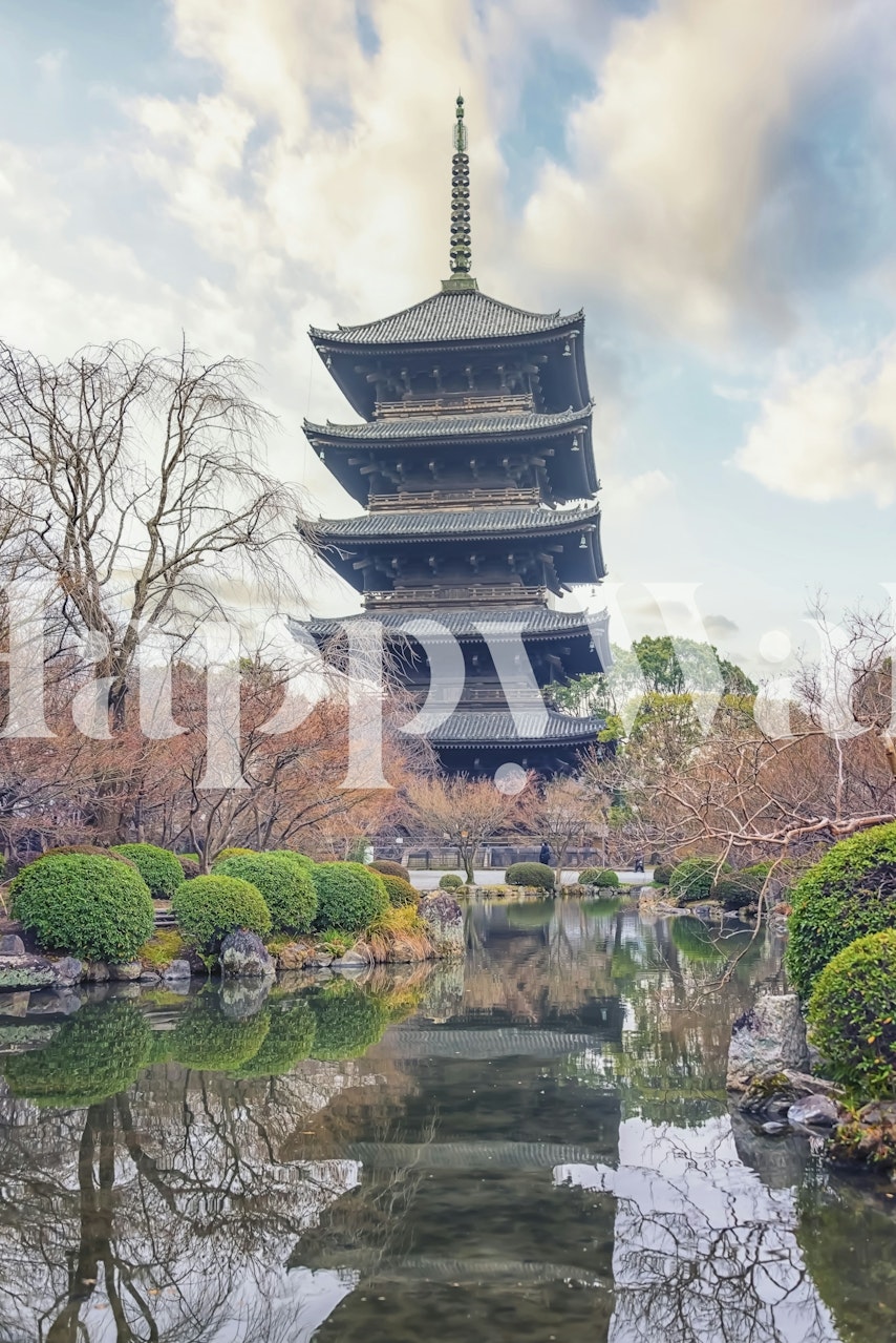 tapeta To-Ji Temple w pokoju