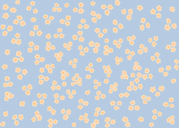 TINY DAISY HAPPY BLUE