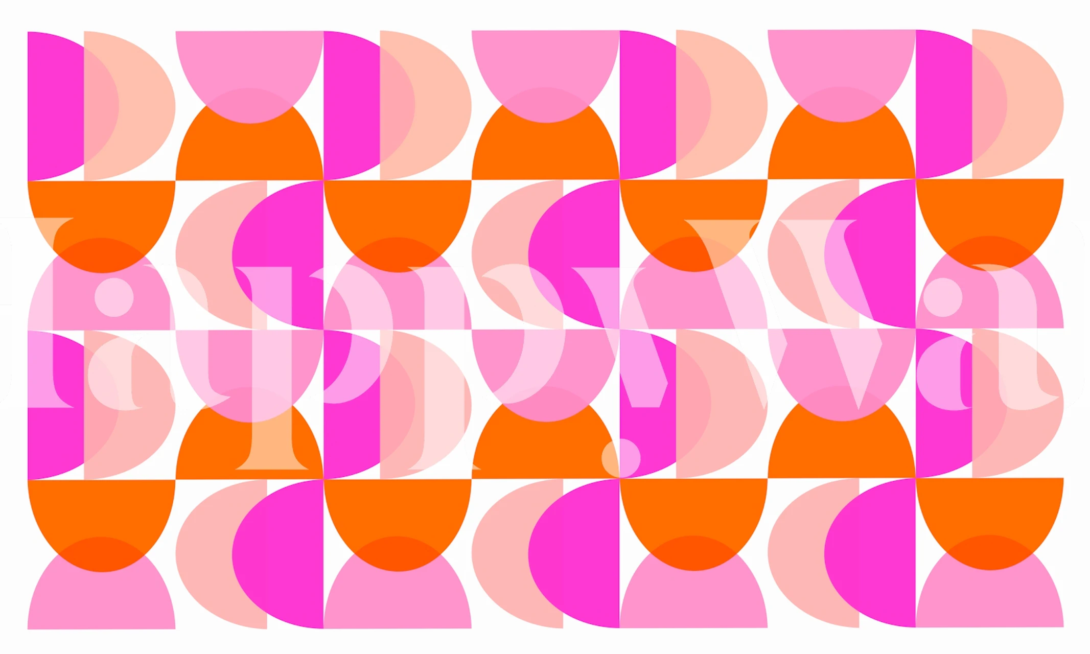 Happy Vivid Vibes Tapete in einem Raum