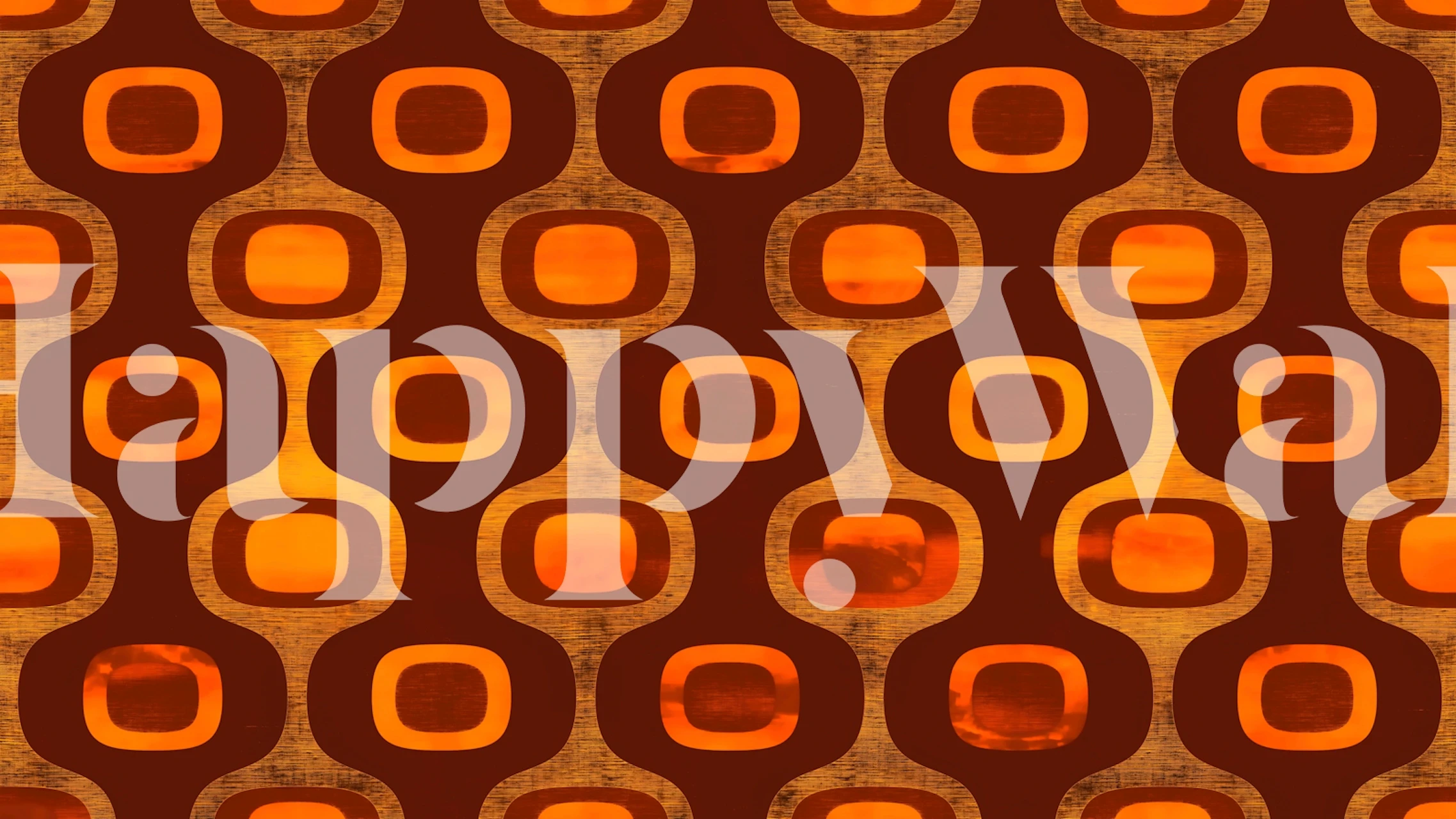 Cozy Warm Seventies wallpaper in a room