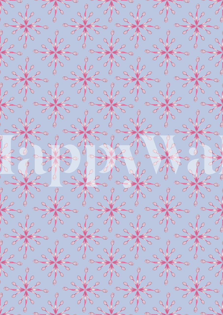 Floriální design tapety v pokoji