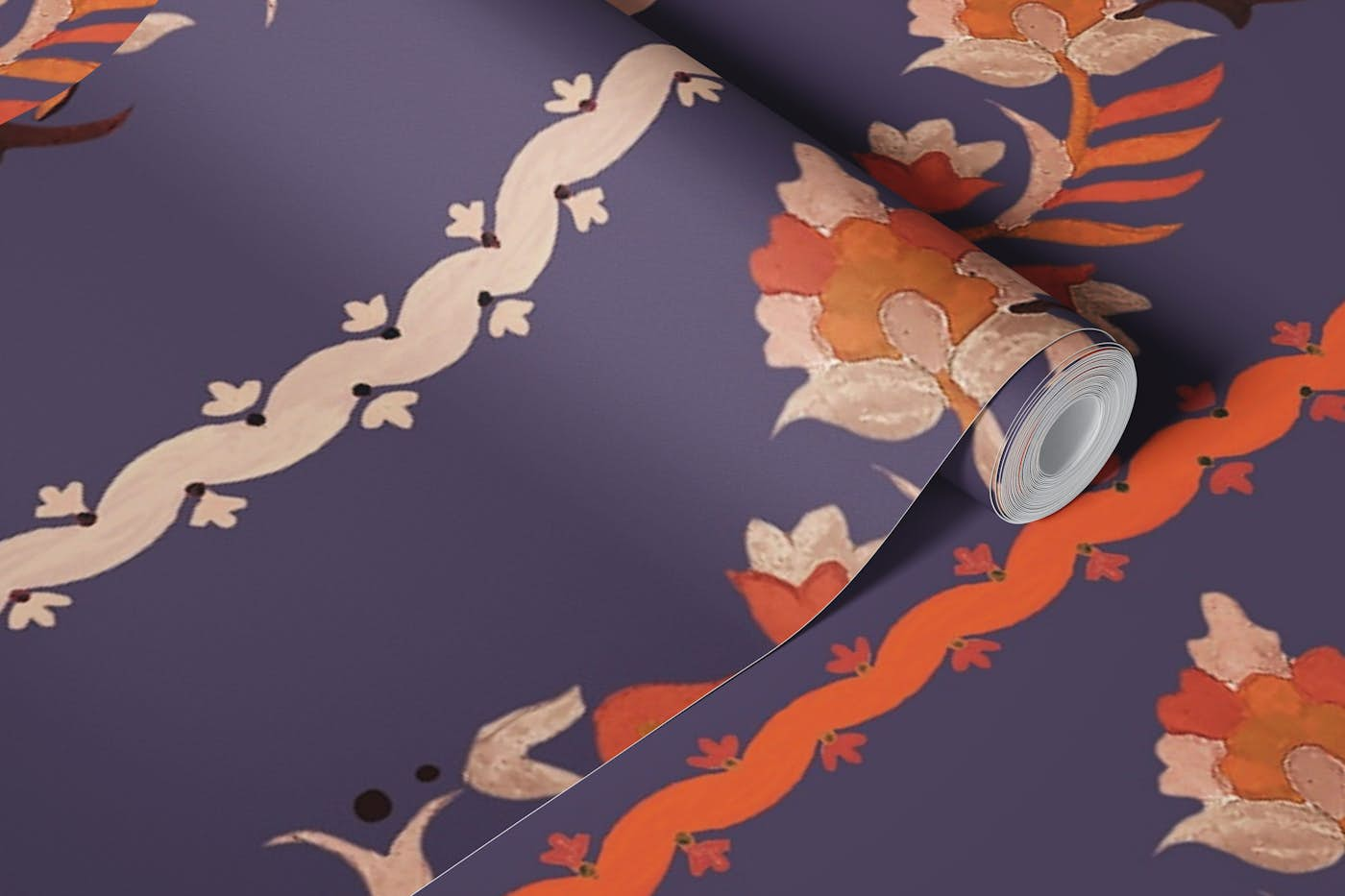 PASHMINA PAISLEY - STRIPS 5 wallpaper roll