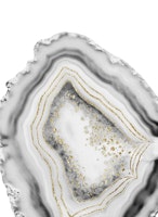 White Agate Gold Foil Glam 1 tapeta