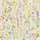 Wildflowers wallpaper on beige