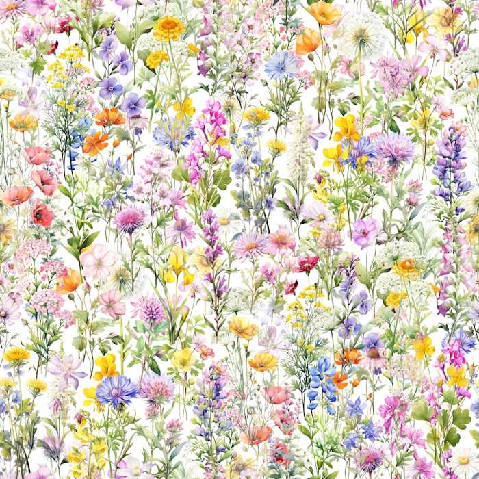 Sea of Wildflowers Wallpaper - Happywall.com