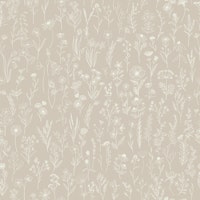 Wildflowers Drawing pattern 2 papel de parede