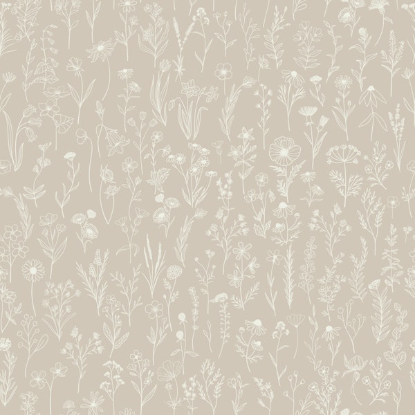 Wildflowers Drawing pattern 2
