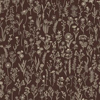 Wildflowers Drawing pattern 4 papel de parede