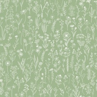 Wildflowers Drawing pattern 5 papel de parede