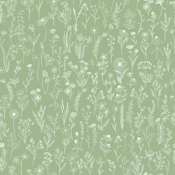 Wildflowers Drawing pattern 5