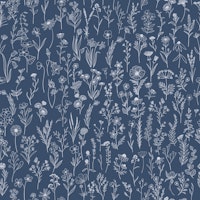 Wildflowers Drawing pattern 9 papel de parede