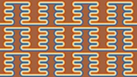 Earthy 70s Waves Nostalgia carta da parati