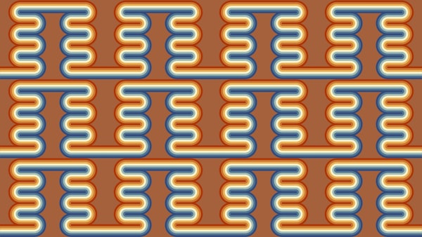 Earthy 70s Waves Nostalgia