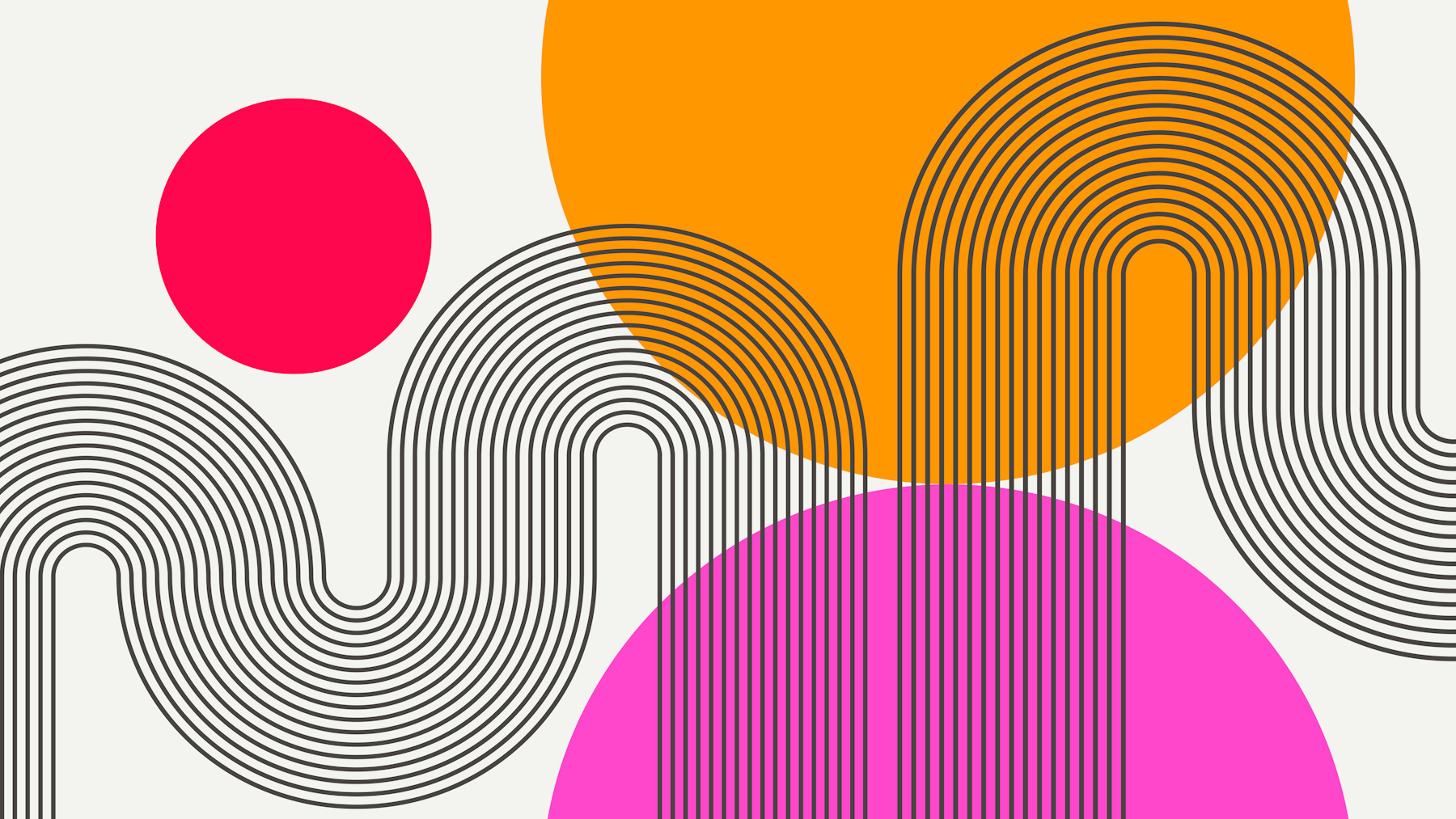 Abstract Curvy Lines Wallpaper | HappyWall