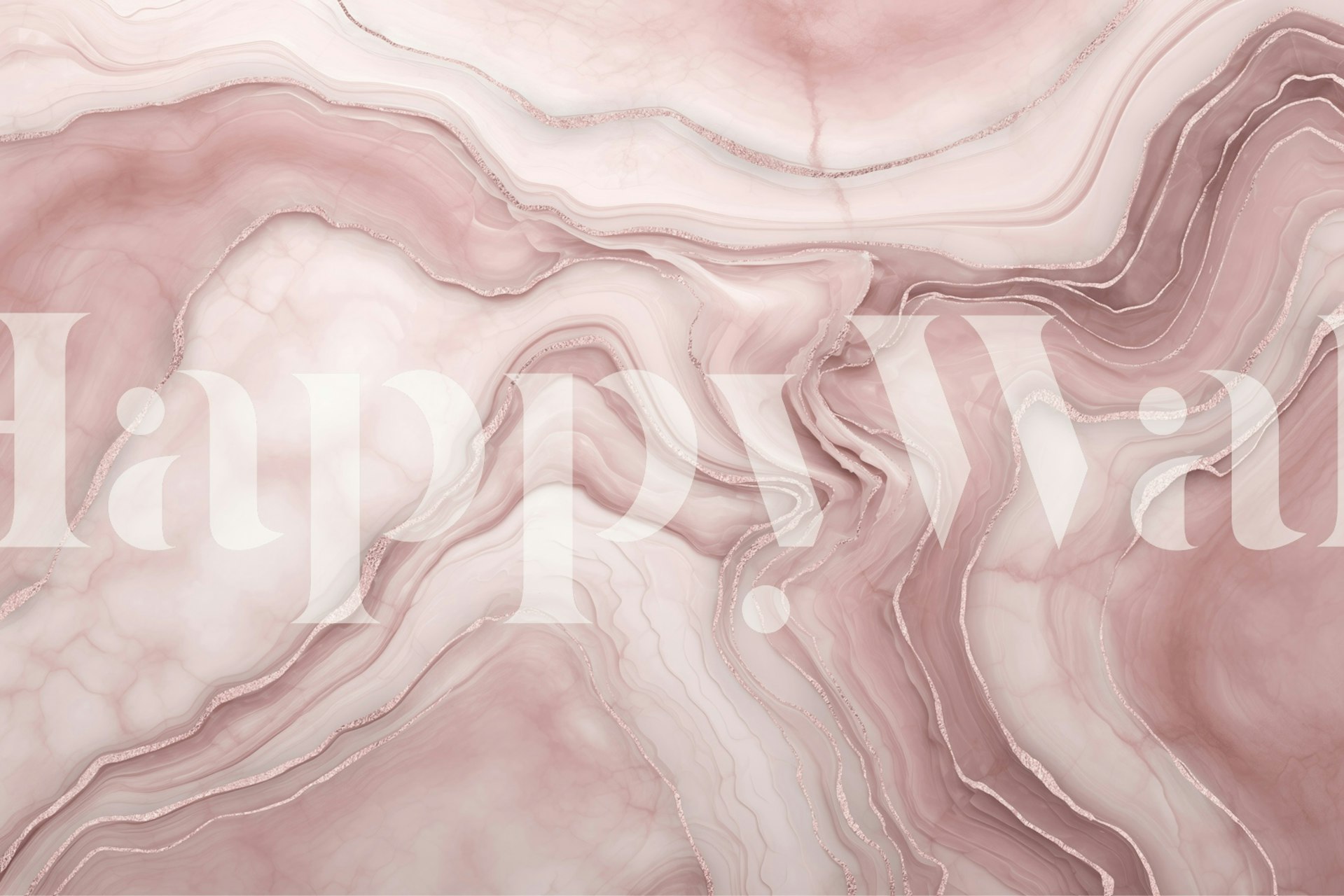 Rose gold marble design with swirling patterns and soft hues wallpaper