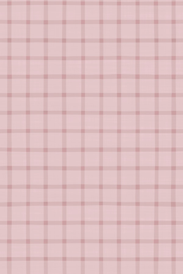 Simple Checker Tartan Plaid Pastel Pink