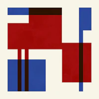Geometric layers 1 tapet