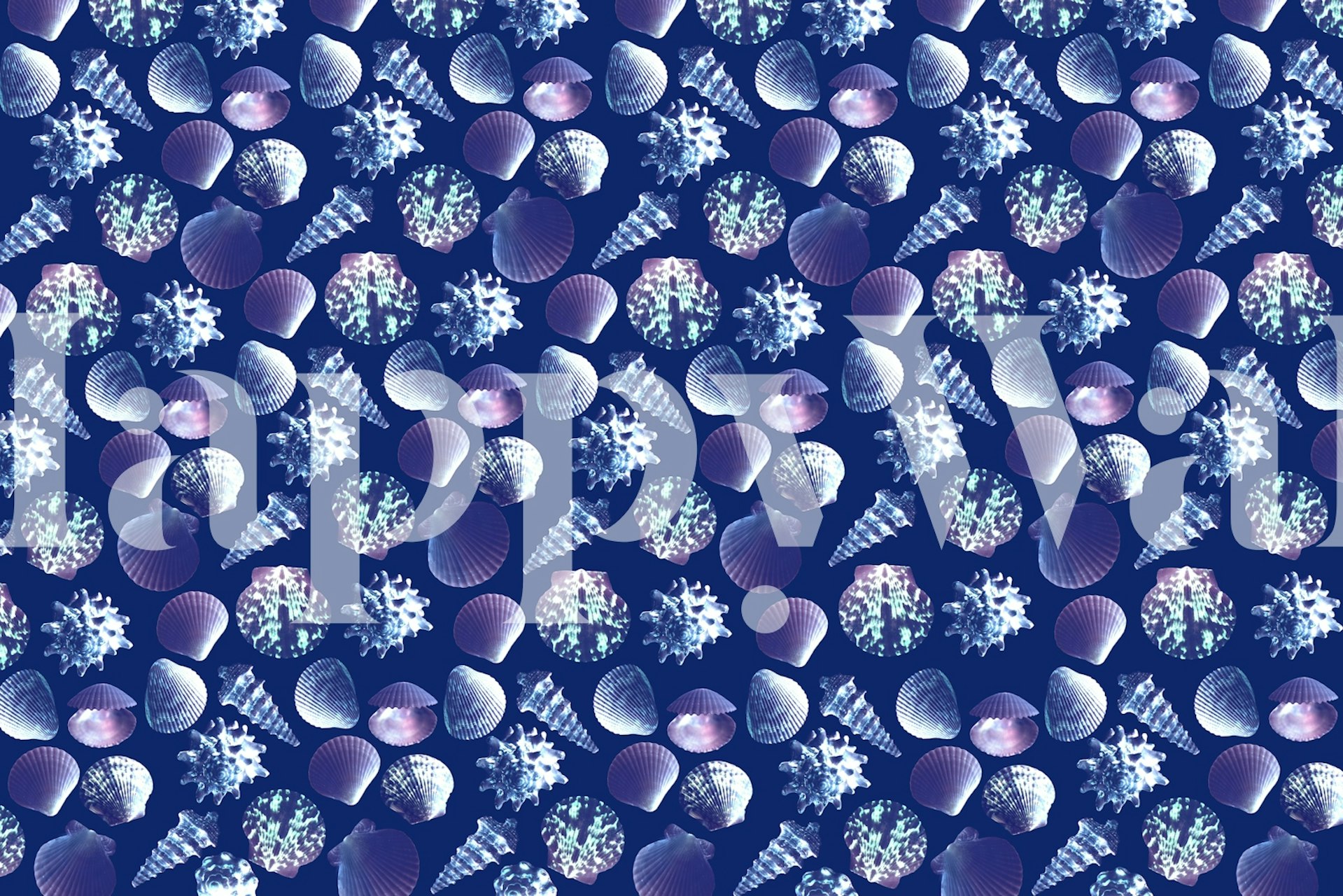 Underwater Seashell Dream wallpaper in a room